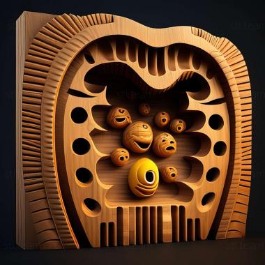 3D model Pac Man Mega Tunnel Battle game (STL)